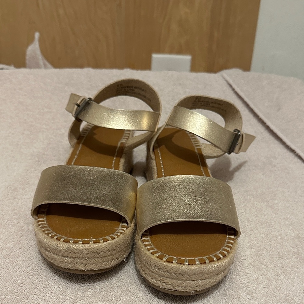 Target - Gold Espadrille Sandals.